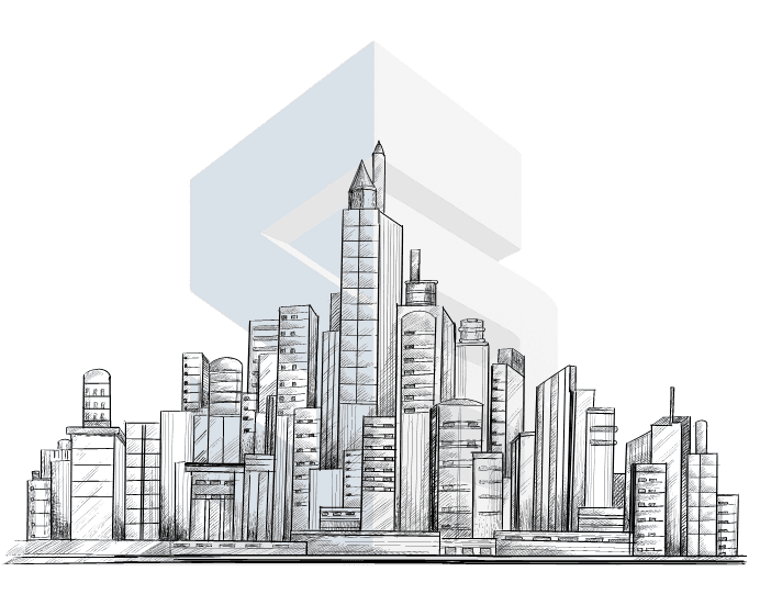 City skyline representing urban development and architecture